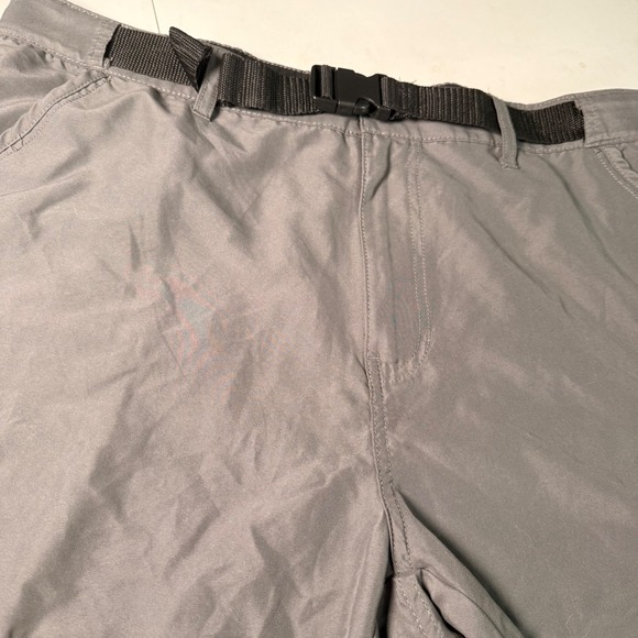 Denali Other - Denali Mens Cargo Shorts Gray Sea Fog Hiking Outdoor Belted D450350S Size 38